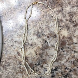 14k gold pearl necklace